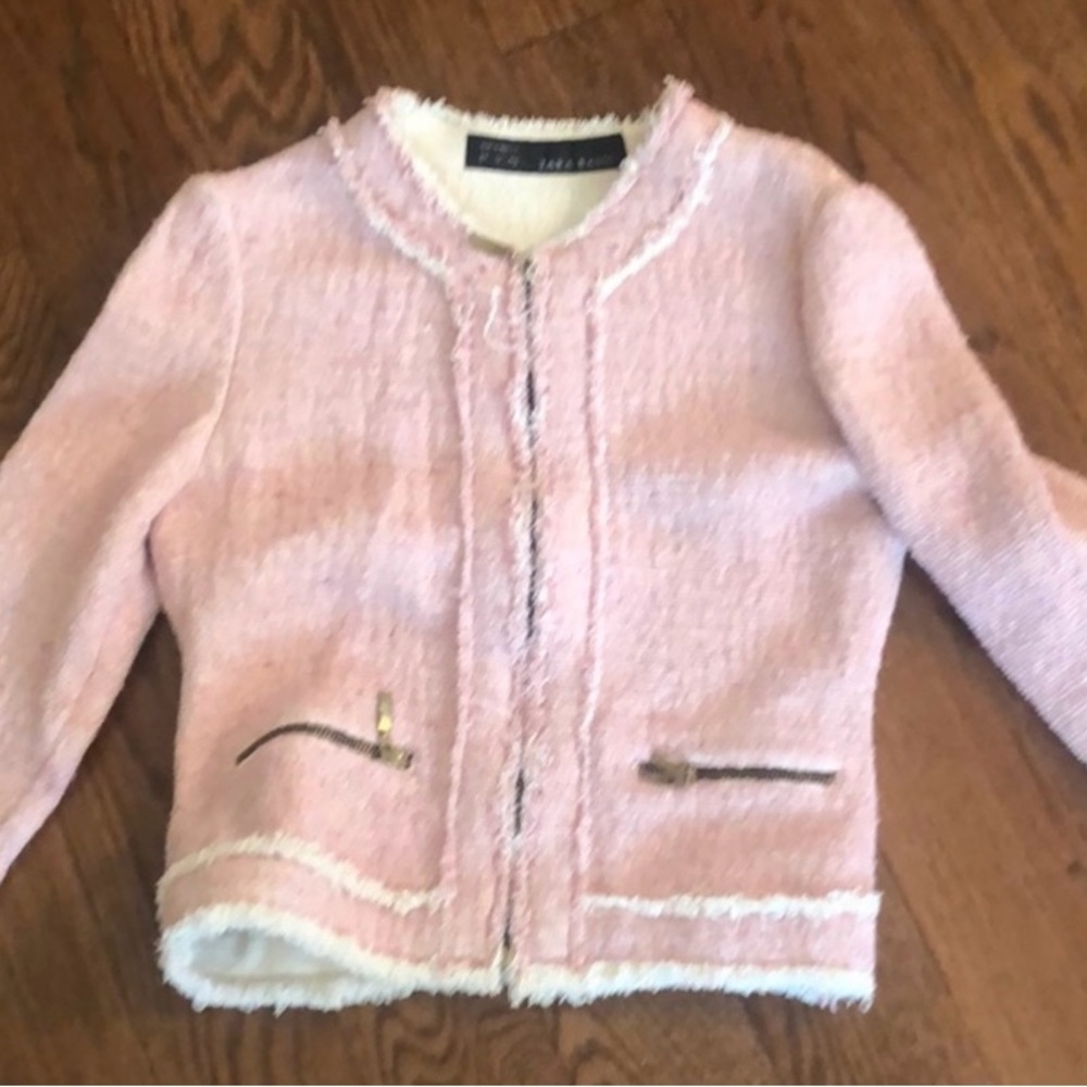 Zara Basic sz small tweed jacket